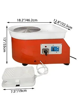 Sihao Electric Pottery Wheel Ceramic Machine Tools Art Crafts Clay Pottery Tools DIY Students Pottery Wheel for Ceramic Work