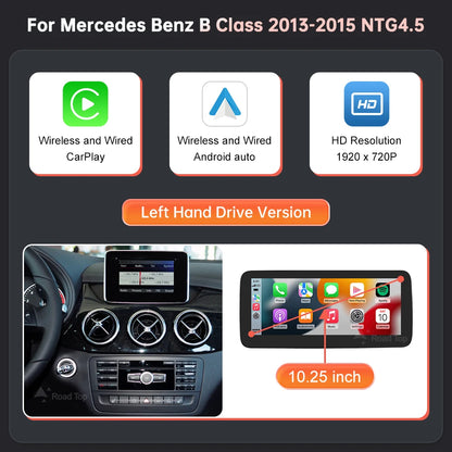 Carplay Systeem – Multimedia Display – Touchscreen – Android Auto – Navigatiesysteem – Draadloos – 10,25 Inch – Plug & Play