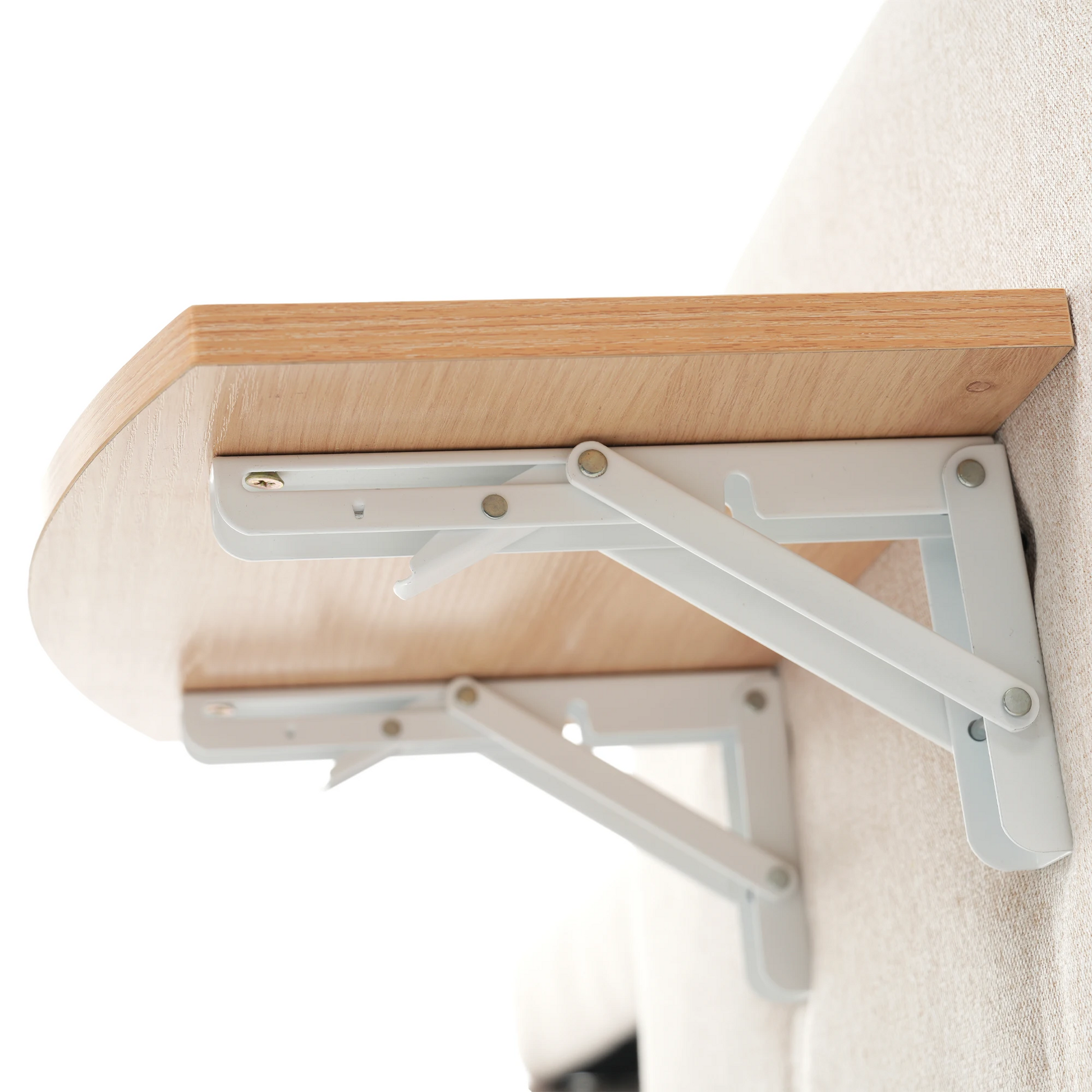 Slaapbank - Slaapstoel - Logeerbed - Klapstoel - Opvouwbare Eenpersoonsbank - Met Bedfunctie - Drievoudig Verstelbare - Opklapbaar - 123 x 74-167 x 78 cm - Beige - QUORE