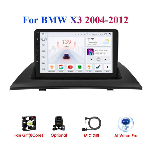 CarPlay - Multimedia Autoradio - Auto CarPlay Scherm - Autoradio - P1 (4Core 1G 32G) - Voor BMW X3 E83 2004- 2012