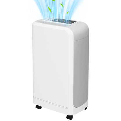 Ontvochtiger – Luchtontvochtiger – Dehumidifier – Vochtvreter – Luchtreiniger – Ontvochtigt 12L per Dag – 2L Waterreservoir - Wit