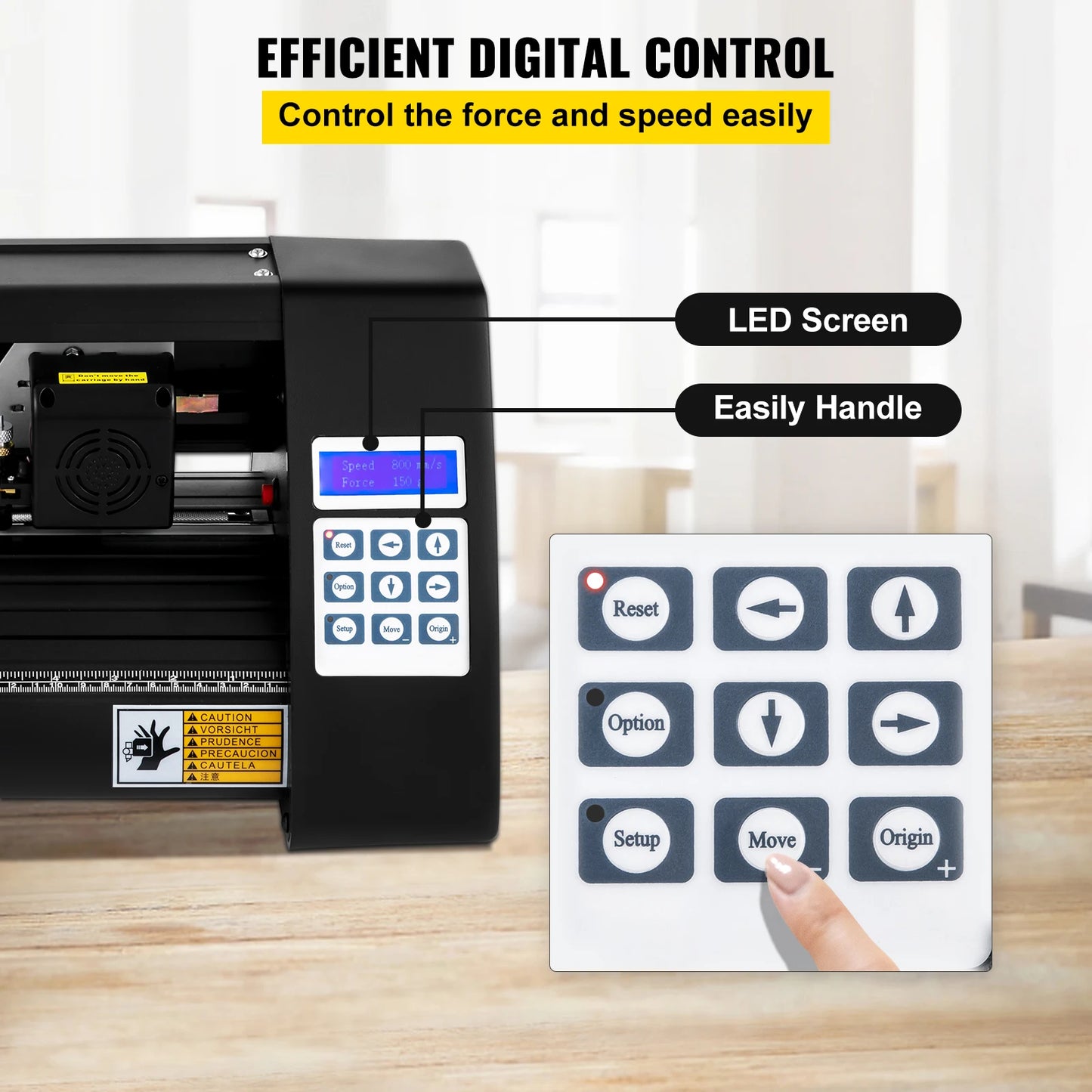 Vinyl Snijplotter – Snijmachine – Vinyl Cutter – Snijmachine voor Stickers – Plotter – Max. Snijbreedte 285 mm – Optical Eye Laser Sensor