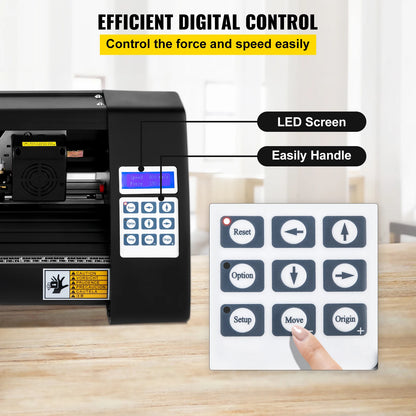 Vinyl Snijplotter – Snijmachine – Vinyl Cutter – Snijmachine voor Stickers – Plotter – Max. Snijbreedte 285 mm – Optical Eye Laser Sensor
