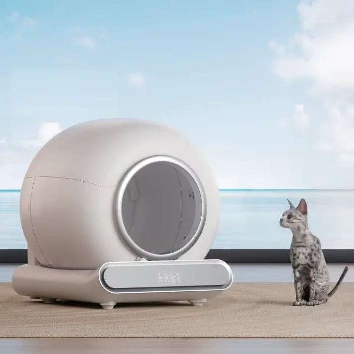 Slimme Kattenbak - Automatische Kattenbak - Kattenbak - Zelfreinigende - 65L - Grote - Geurcontrole - Sensorbewaking - voor Katten - met App