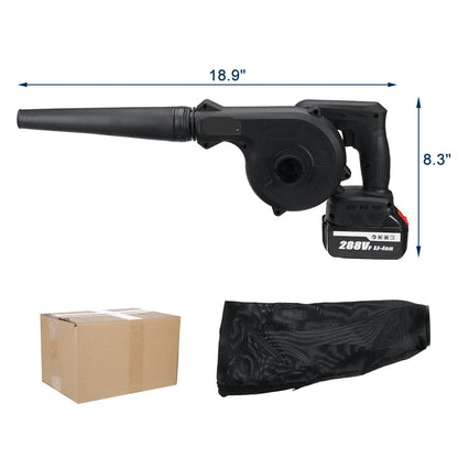 Bladblazer - Bladzuiger - Luchtblazer - Elektrische - 1500W - 20000RPM - 2-in-1 Handstofblazer  - Tuingereedschap - Turbo Fan - Blazen en Zuigen voor Stofreiniging - Inclusief 2 Accu