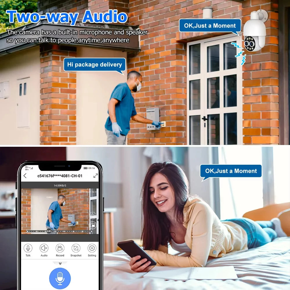 8-Kanaals 4K Bewakingsset – Surveillance Cameras – Beveiligingscamera Set – CCTV Systeem – IP Camera’s – AI Menselijke Detectie – PoE Eenvoudige Installatie - 4 Stuks - 4TB