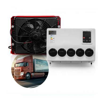 Airco - Elektrische Airconditioning - Geïntegreerd Koel- en Aircosysteem - 12V - voor Vrachtwagens, Auto’s & Bussen – Energiezuinig Klimaatsysteem voor Geparkeerde Voertuigen