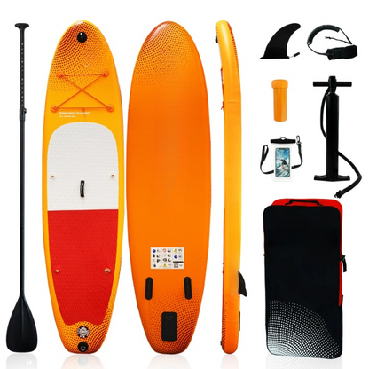 Opblaasbare Paddleboard – SUP – Stand Up Paddleboard – Paddle Board – Lichtgewicht – Antislip EVA-Pad – Draagbaar - Oranje