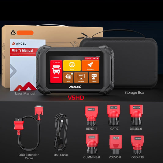 Truckscanner – Diagnoseapparaat – Truckdiagnose – Vrachtwagen Scanner – Zware Voertuigen – Wifi Draadloos – Bidirectionele Bediening