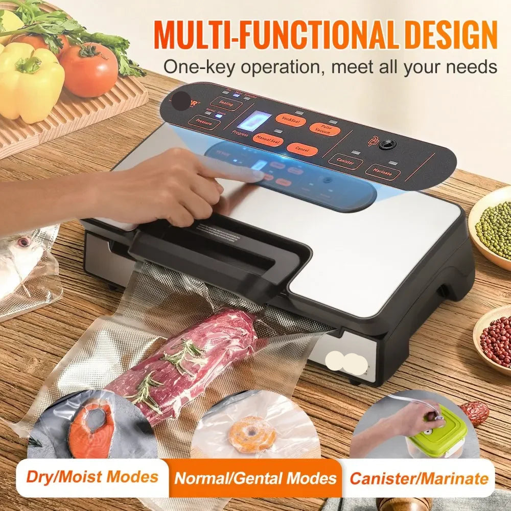 Vacuümsealer Machine - Vacuümmachine - Vacuümsealer - Foodsaver - Voedselbewaring - 90Kpa - Automatisch - en Handmatig - 30 cm Sealbreedte