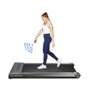 Loopband - Wandelband - Walking Pad - Walkingpad - Treadmill - Loopband voor onder het bureau - Loopbanden voor hardlopen - Verstelbaar - Draagbare loopmat - 500W motor - Snelheid 1-6,0 km/u - Zilver