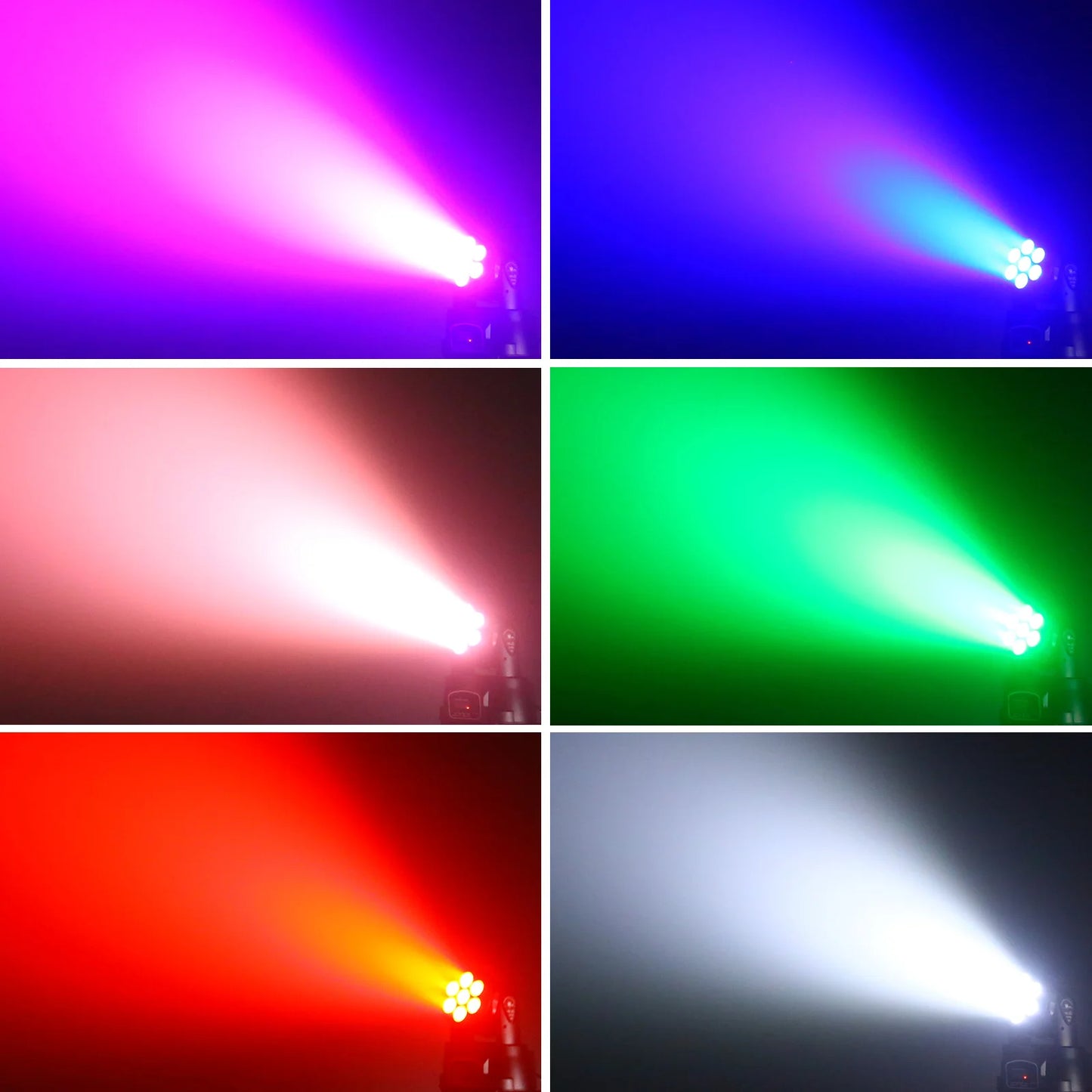 Moving Head – Podiumverlichting – DJ Licht – Discolamp – Feestverlichting – 4 stuks – 7x15W RGBW LED – DMX512 Controle - QUORE