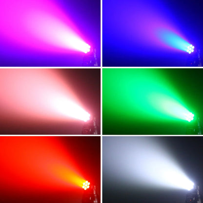 Moving Head – Podiumverlichting – DJ Licht – Discolamp – Feestverlichting – 4 stuks – 7x15W RGBW LED – DMX512 Controle - QUORE