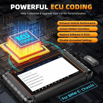 Diagnosetool Auto – OBD Scanner – Foutcode Uitlezer – Auto Scanner – Elektronische Systeemdiagnose – 8-Inch Touchscreen – Draadloos Met Bluetooth
