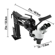 Vevor - Digital Microscope - Multidirectional - Jewelry Tools - 0.7X-4.5X Super Clear Microscope - Micro Focusing Microscope - Black and White