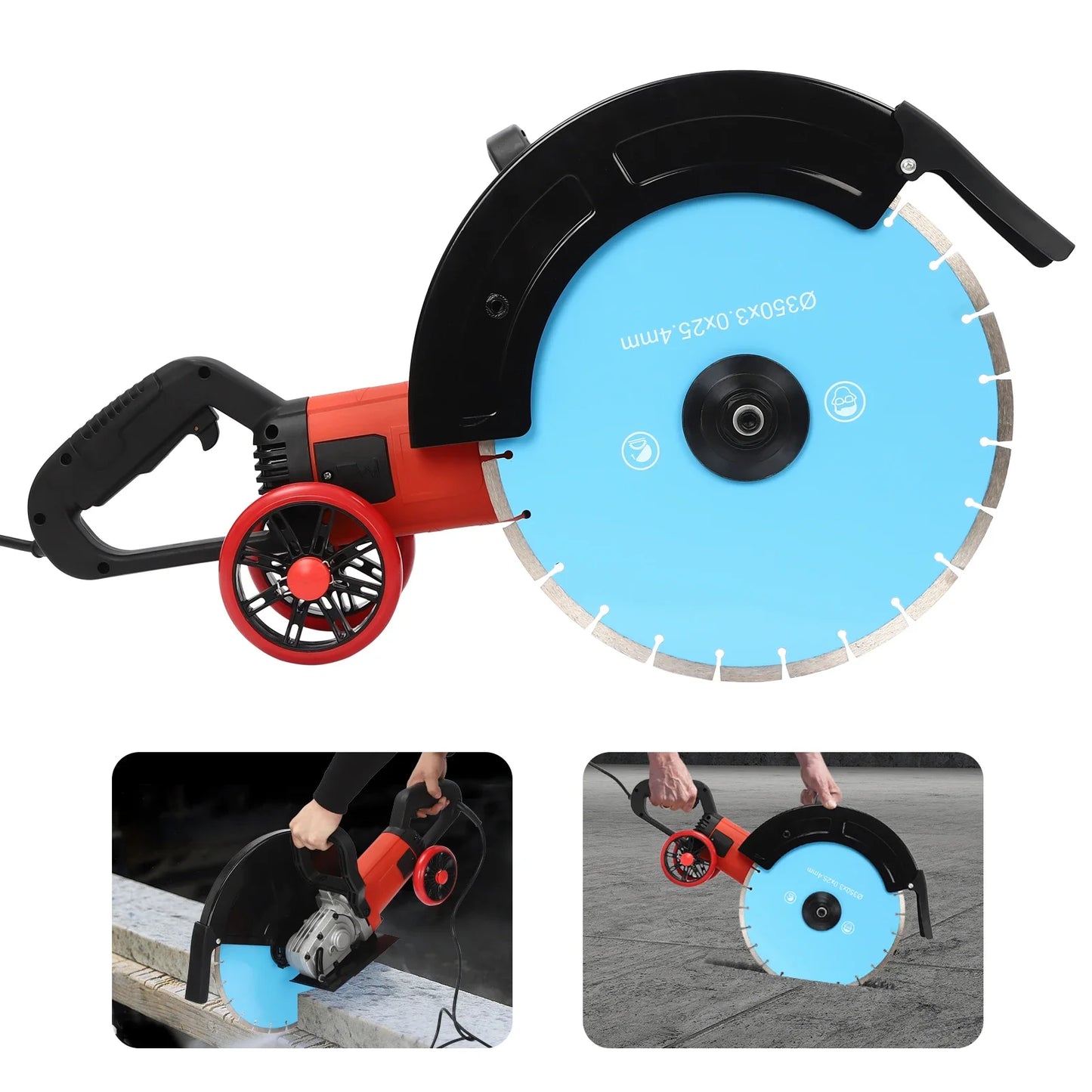 Elektrische Betonzaag – Betonzaag – Diamantzagen – Steenzaag – Baksteenzaag – 4000W Motor – 13,5 Cm Zaagdiepte