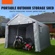 Tent - Carport Vervangende Overkapping - Garage Top Tent - Draagbare Berging - Buiten Berging - 10FTX10FT - Waterdicht - Zwaargewicht All-Season - Berging Voor Auto, Pickup Truck - Grijs