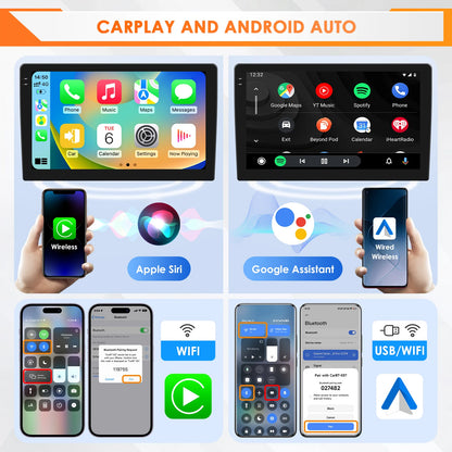 Android 14 Autoradio – Car Multimedia Systeem – Navigatie Speler – Touchscreen Stereo – Octa-Core 2.0 GHz Processor – 9 Inch HD Display
