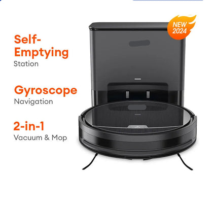Robotstofzuiger - Vacuum Cleaner - Roborock - Draadloze - Dweilrobot - 3000Pa Sterke Zuigkracht - met Zelflediging -  Gyroscopische Navigatie, Planning, App/Alexa Besturing, Geschikt - voor Huisdierharen