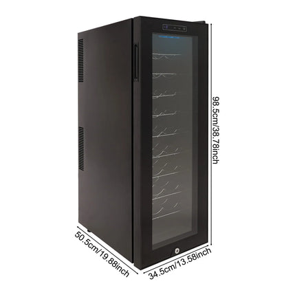Wijnkoeler – Wijnkast – Wijnkoelkast – Wijnbewaarder – Temperatuurregelaar – 30 Flessen – LED Display - QUORE