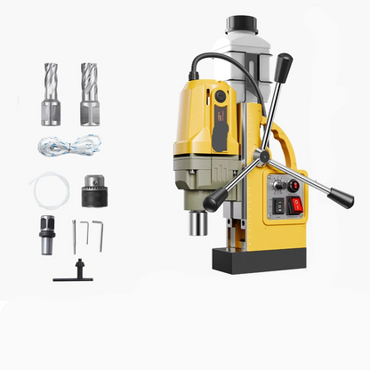 Magneetboormachine - Elektrische Boorpers - Industriële Kernboormachine - Magnetische Boormachine - Boormachine - 1200W - 50 mm Boordiameter  - 50 mm Boordiepte - Voor Staal en IJzer - 2 Boortje