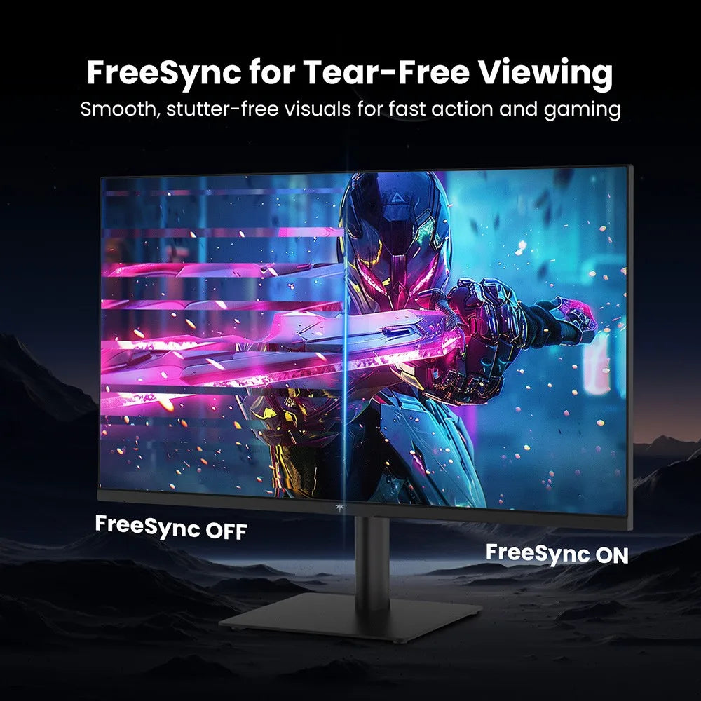 27 Inch Monitor – Computerscherm – Beeldscherm – PC Monitor – Kantoor Monitor – 2K QHD Resolutie – IPS Paneel Met HDR10 & Low Blue Light - QUORE