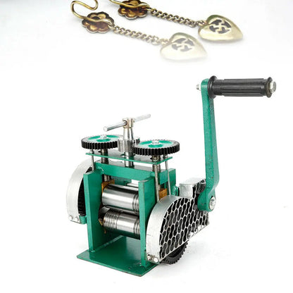 Rolling Mill – Metaalbewerking Machine – Sieraden Gereedschap – Plaat Uitrollen – Gietijzer En Geharde Staal – Precisie Instelling - QUORE