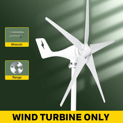 Windturbine – Windgenerator – Energie Generator – Duurzame Energie – 2000W Vermogen – Aluminium Behuizing – Laag Startvermogen - 12V