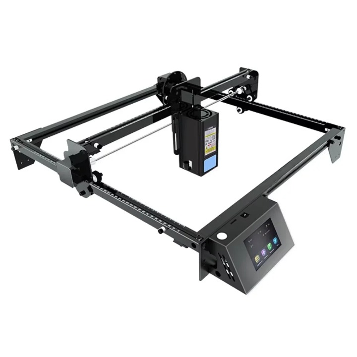 Lasergraveermachine - Graveermachine - Graveerder - Graveerapparaat - met 40mm Vaste Focus - AC 110-240V - DC24V 5A - 450-460nm Lasergolflengte - 120W - Aanraakscherm - 32-bits chipset - WIFI-Connectiviteit
