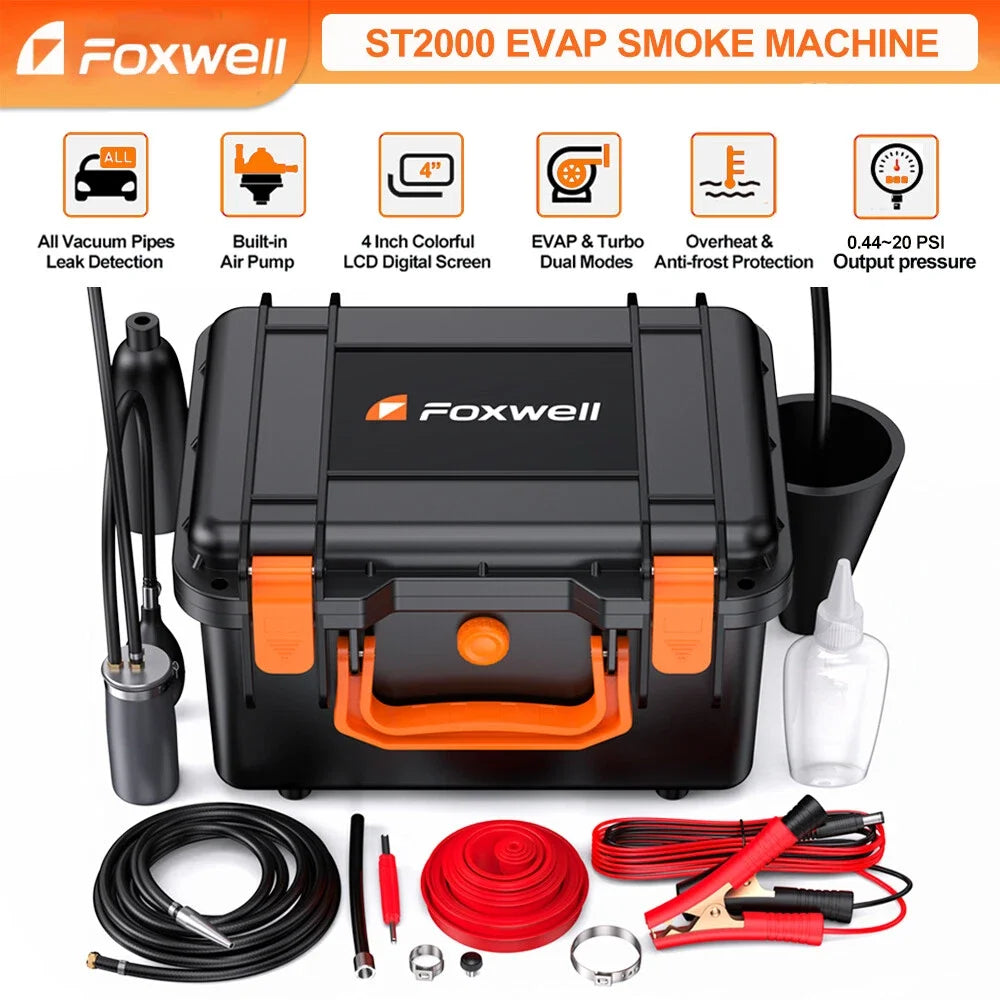 Rookmachine – Rooktester – Lekkage Detector – Vacuümtester – Dual Mode Technologie – 12V Voeding