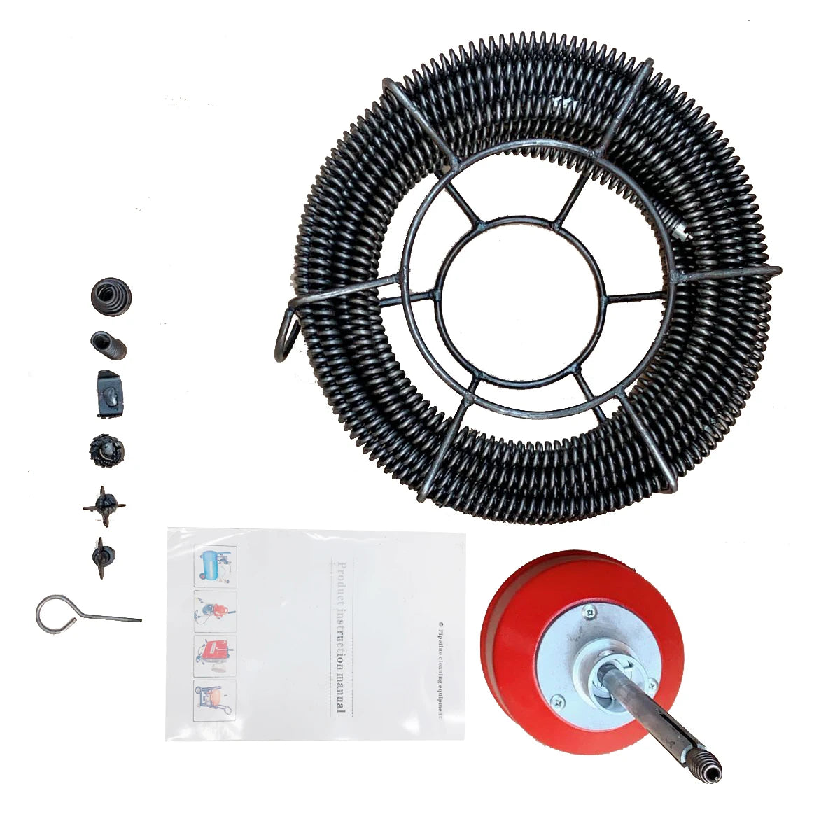 Ontstoppingsmachine – Elektrische Rioleringreiniger – Afvoerontstopper – Leidingspiraal – 900W Motor – Gegoten Aluminium Behuizing - QUORE
