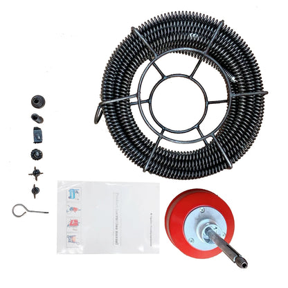 Ontstoppingsmachine – Elektrische Rioleringreiniger – Afvoerontstopper – Leidingspiraal – 900W Motor – Gegoten Aluminium Behuizing - QUORE
