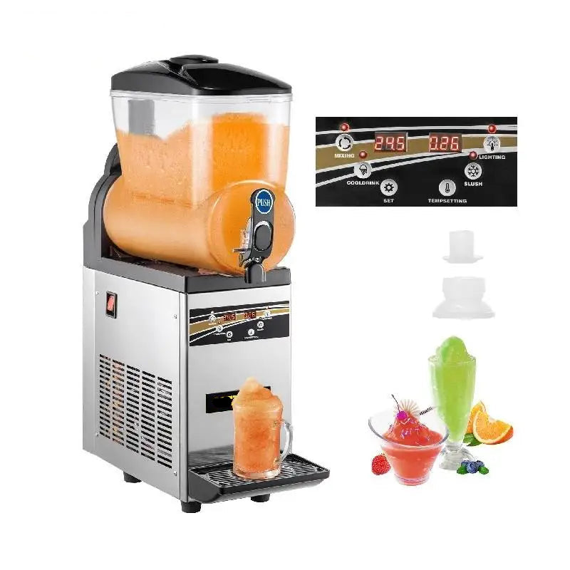 Slushmachine – Slushapparaat – Frozen Drink Maker – IJsdrankmachine – Smoothiemachine – 15 Liter Inhoud – 500W Compressor