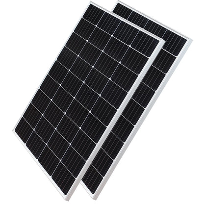 Zonnepaneel - Zonnepanelen - Monokristallijn - Set van 2 - 200W - Rigid Glass - Waterdicht - Lichtgewicht - On-Grid/Off-Grid Gebruik - Hoge Efficiëntie
