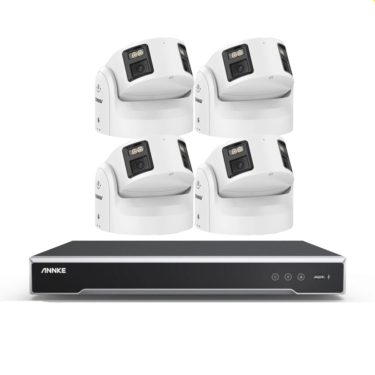 Beveiligingscamera Set 8-Kanaals – CCTV Camera’s – IP Camera Systeem – Bewakingscamera Set – Dome Camera – 8MP Haarscherp Beeld – IP67 Weerbestendig