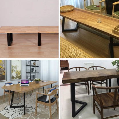 Tafelpoten - Tafel - Tafellopers - Industriële - Verstelbare - Metalen Meubelpoten - Antislip Stalen Poten voor Bureau of Salontafel - 28x20 inch - Set van 2