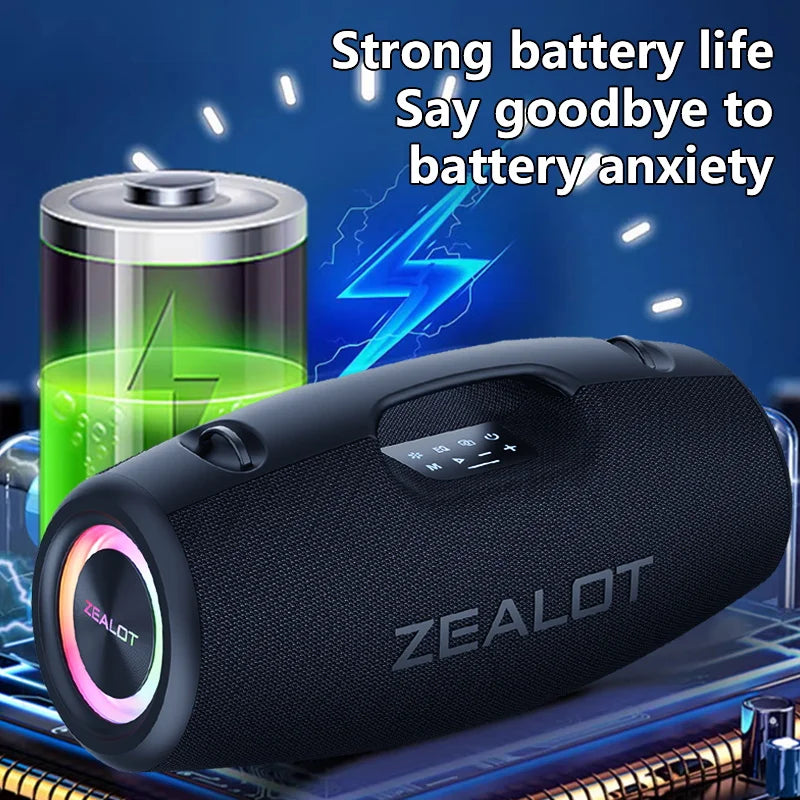 Draadloze Speaker – Bluetooth Speaker – Draagbare Speaker – Waterbestendige Speaker – 100W Output – 24.000 mAh Batterij - QUORE