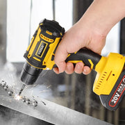WS-7020-A2P - Cordless Drill - Cordless Drill - Drill - Electric Screwdriver - Cordless Drill - Incl. 2 Batteries - 20V - 60Hz - Yellow