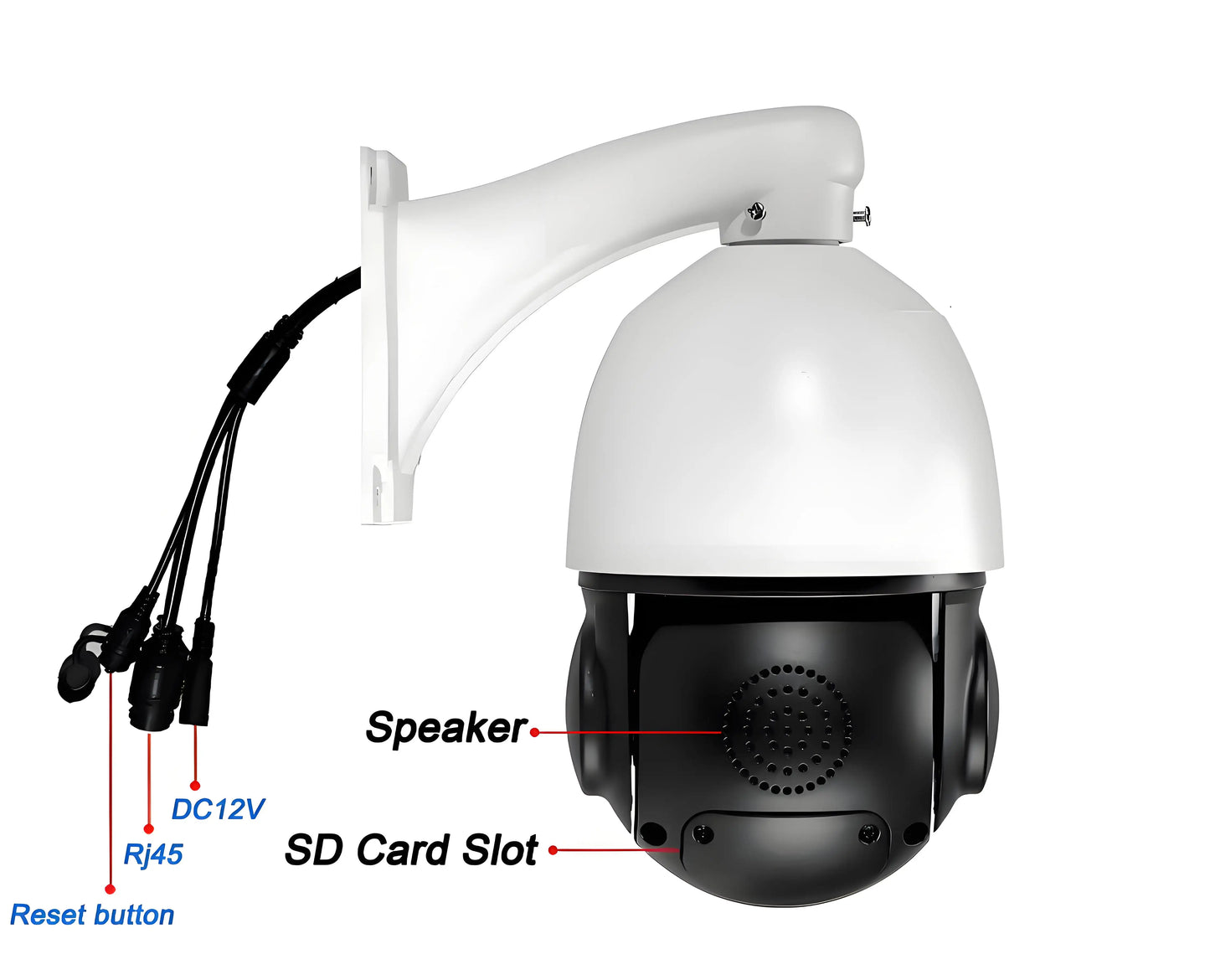 Beveiligingscamera – Camerabewaking – Bewakingscamera – IP-camera – PTZ Camera – 4K 8MP Resolutie – 54x Optische Zoom & Automatische Tracking