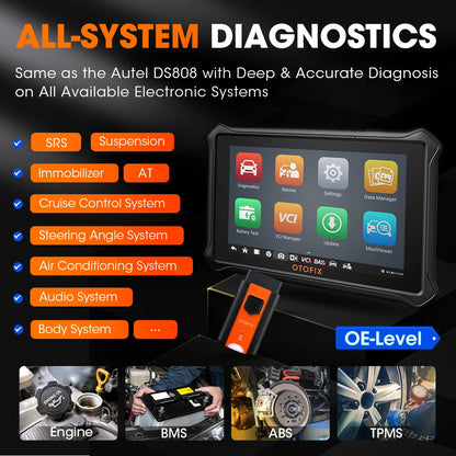 OBD Scanner - OBD2 - Auto Scanner - Auto uitlezen - Diagnose Apparatuur voor Auto's - Bluetooth - All System Diagnose - Bidirectionele OBD2 Scanner - 38+ Speciale Functies - ECU Online Coding - VAG Guided Functions - Voor Audi, VW, Skoda