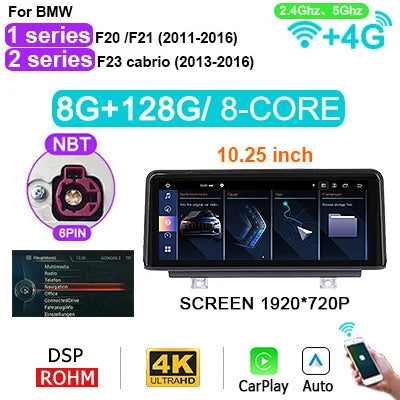 Car Multimedia Speler – Auto Radio Navigatie – Touchscreen Display – Dubbele DIN Multimedia – Wireless CarPlay Android 14 – 10,25 Inch Scherm – Plug & Play Integratie