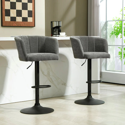 Barstoelen – Barkrukken – Hoge Stoelen – Keukenstoelen – Bistrostoelen – Verstelbare Hoogte – 360° Draaibaar