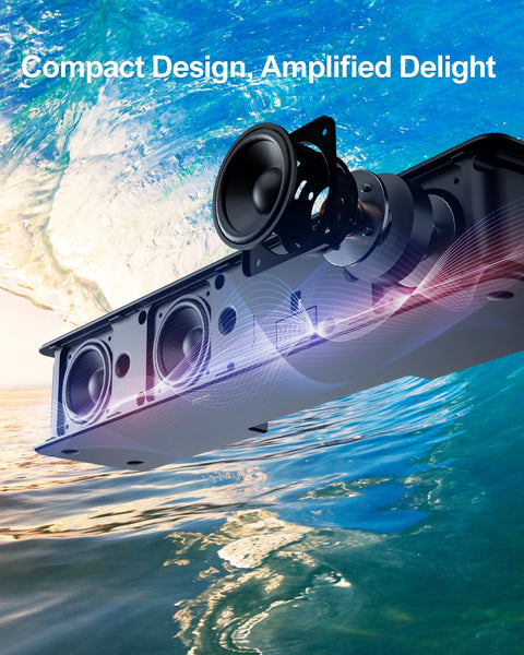 Soundbar - Soundbar for TV - Speakers - Speaker cables - Speaker - 3D Surround Soundbar - 87dB - 50Hz-20KHz - Black