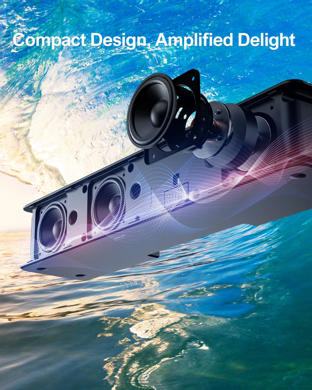 Soundbar - Soundbar for TV - Speakers - Speaker cables - Speaker - 3D Surround Soundbar - 87dB - 50Hz-20KHz - Black