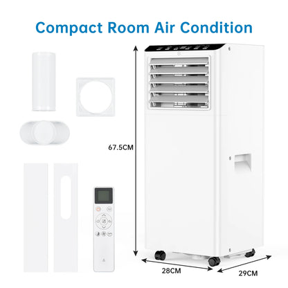 Mobiele Airconditioner – Draagbare Airco – Verplaatsbare Airconditioner – 4-in-1 Airco – 9000 BTU Koelen – Stil Met Timer