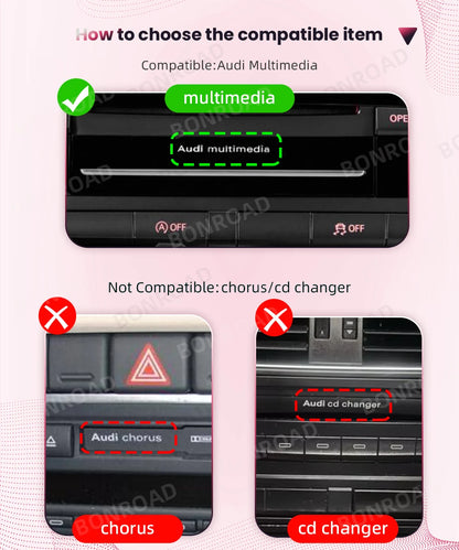 Carplay Adapter – Draadloze Interface – Android Auto Adapter – Auto Dongle – MMI 3G Variant – Bluetooth Verbinding – GPS Navigatie Compatible