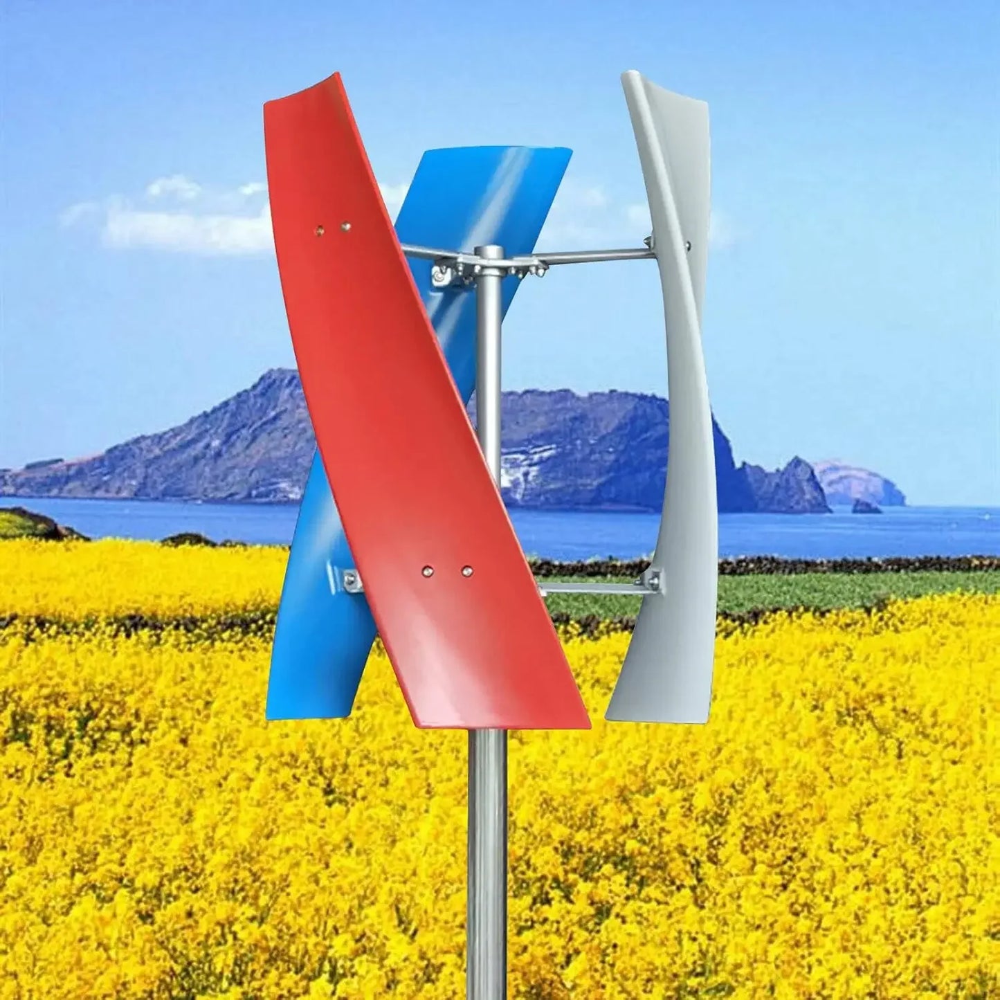 Windturbine – Draagbare Turbine – Compacte Generator – Energieopwekker – Off-Grid Systeem – 12V - 400W Vermogen – Weerbestendig IP67