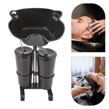Draagbare Wasbak – Shampoo Wasbak – Mobiele Wasbak – Verstelbare Wasbak – Dubbele Emmers – Elektrische Pomp