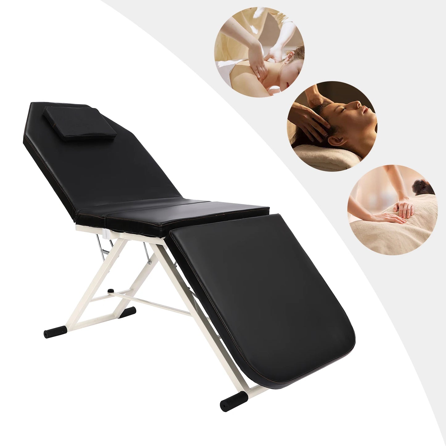 Opvouwbare Massagebed - Massagetafel - Behandeltafel -  Tatoeagetafel - Slaapbank - voor Schoonheidssalons - en SPA's - Roze