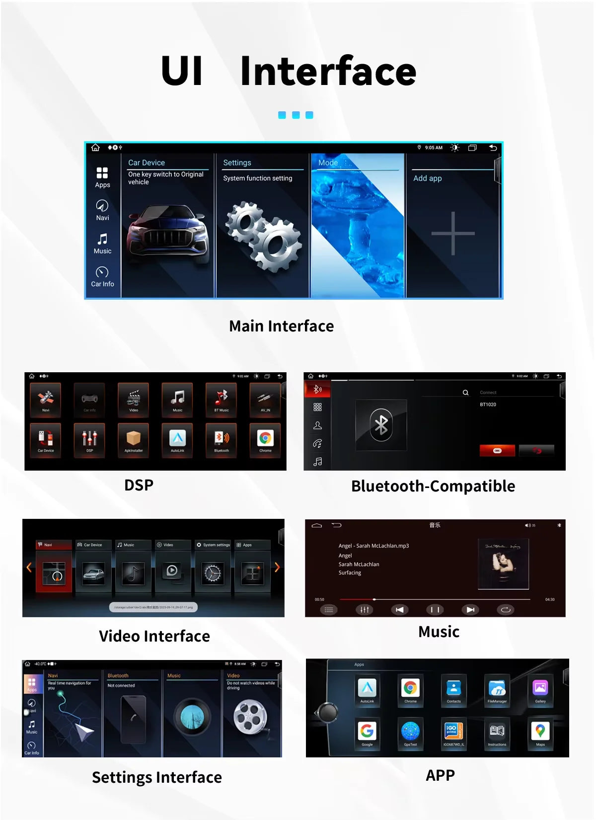 Android 14 Multimedia Navigatiesysteem – Carplay Navigatie Unit – Auto Radio – Touchscreen Stereo – Qualcomm 665 CIC Variant – 10,25 Inch IPS Scherm – 8 GB RAM & 128 GB Opslag - QUORE
